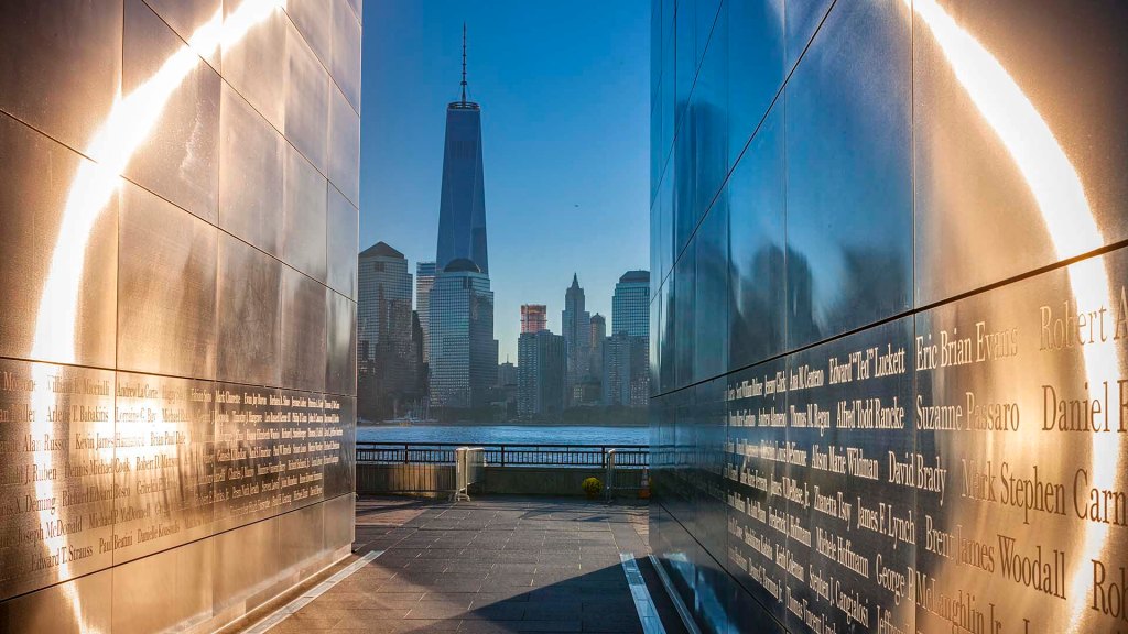 Empty Sky 9/11 Memorial, New Jersey USA.