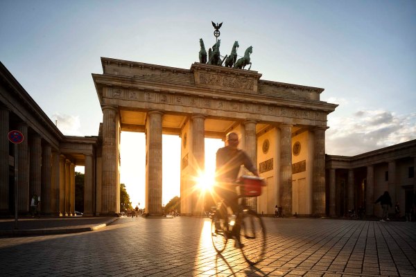Porta di Brandeburgo a Berlino.