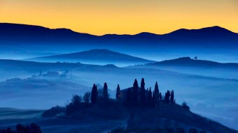 Paesaggio della val d'Orcia.