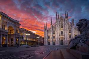 Piazza Duomo a Milano.