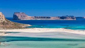 Balos Bay nell'isola di Creta.