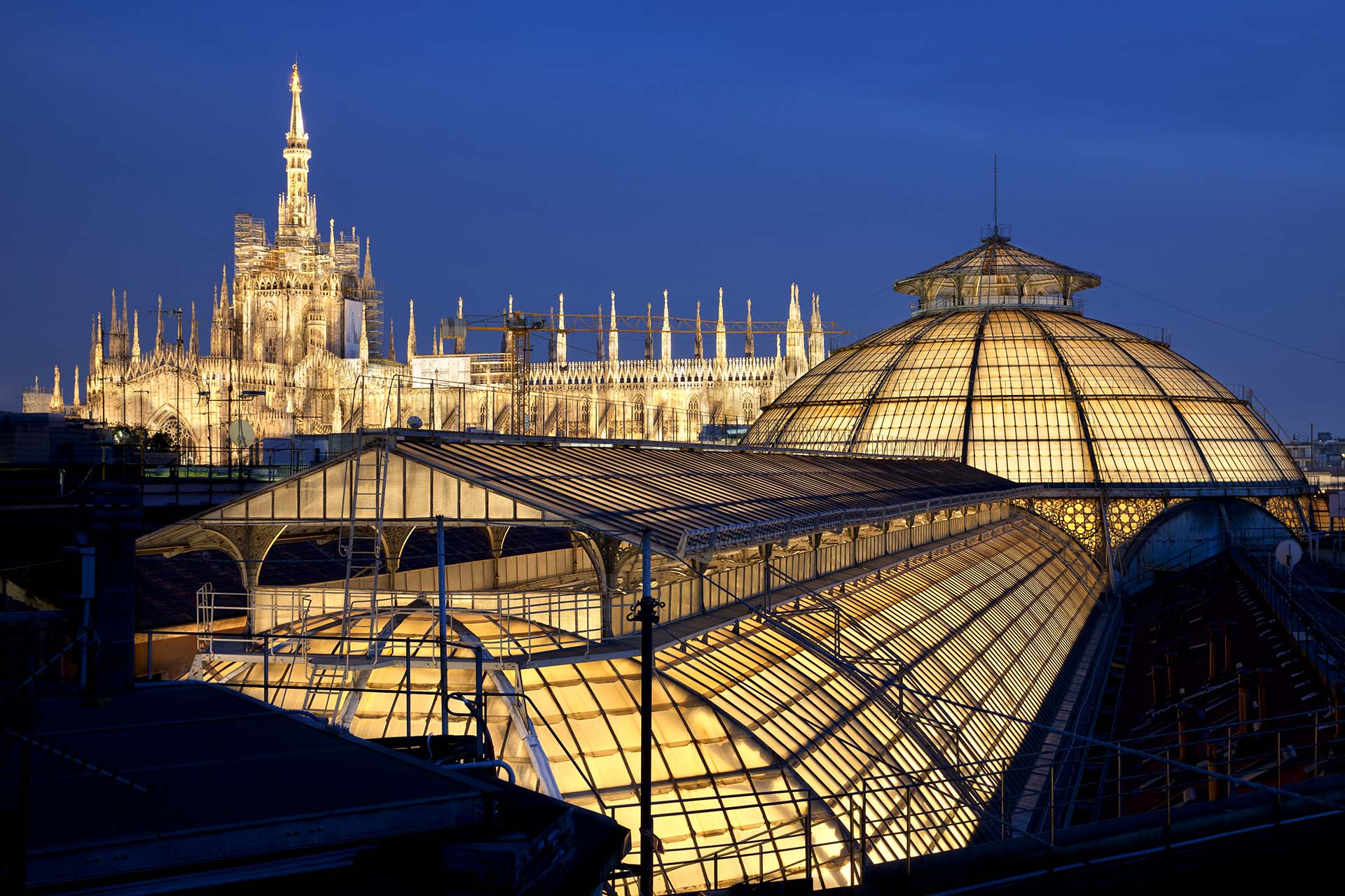 Coperture della galleria Vittorio Emanuele e Duomo - Milano
