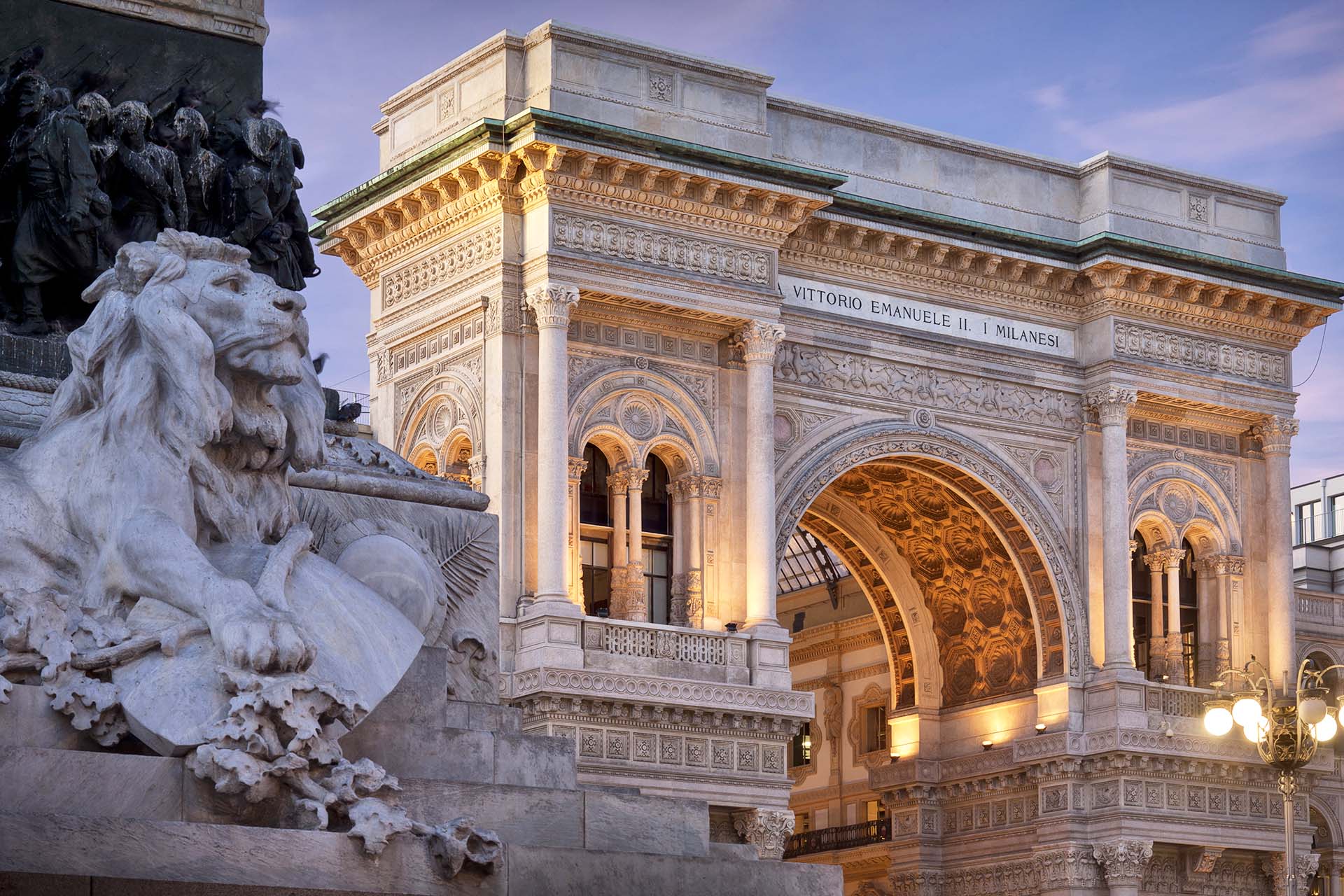 Galleria Vittorio Emanuele a Milano.