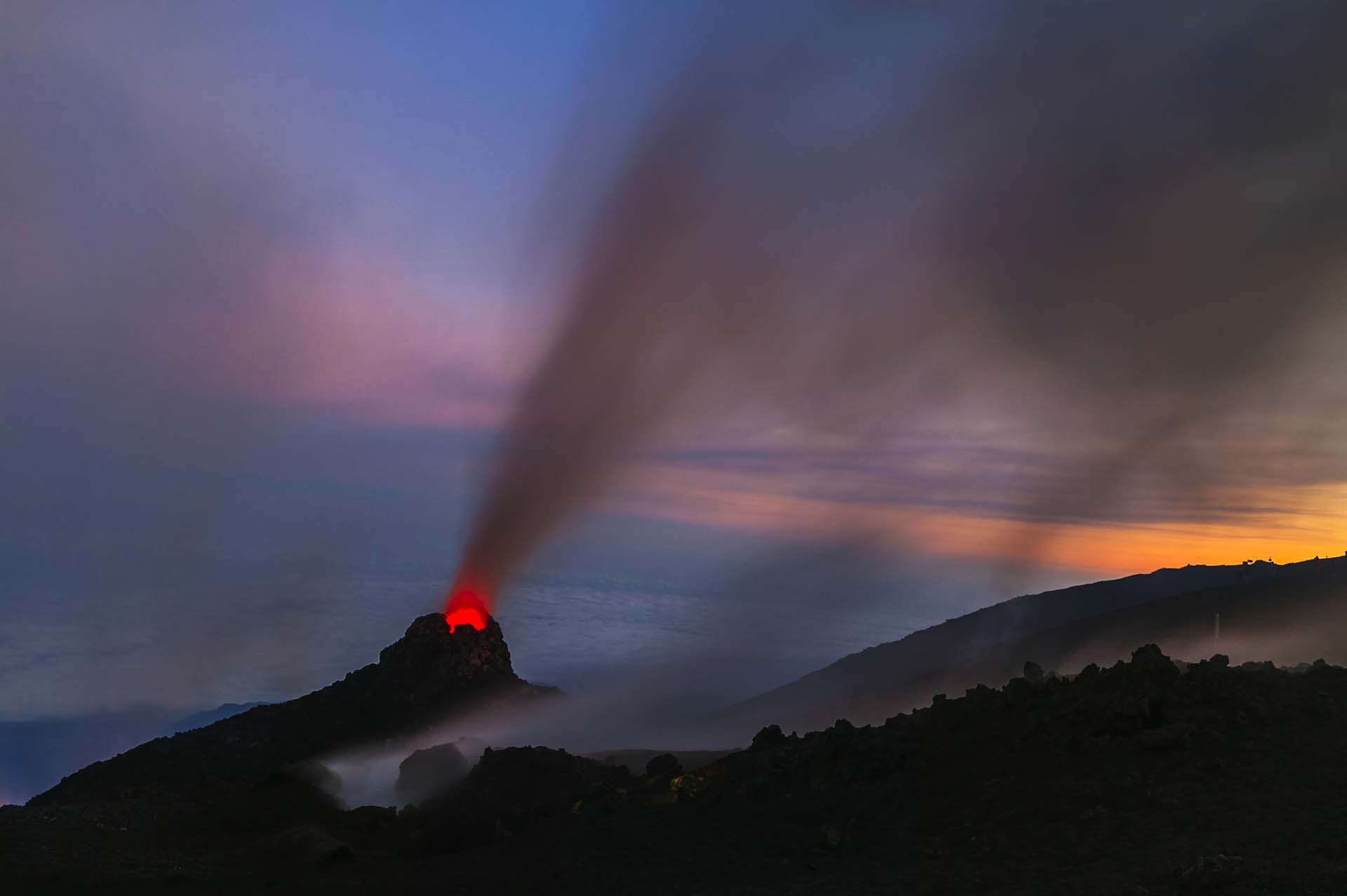 Etna, Hornitos sopra le nuvole