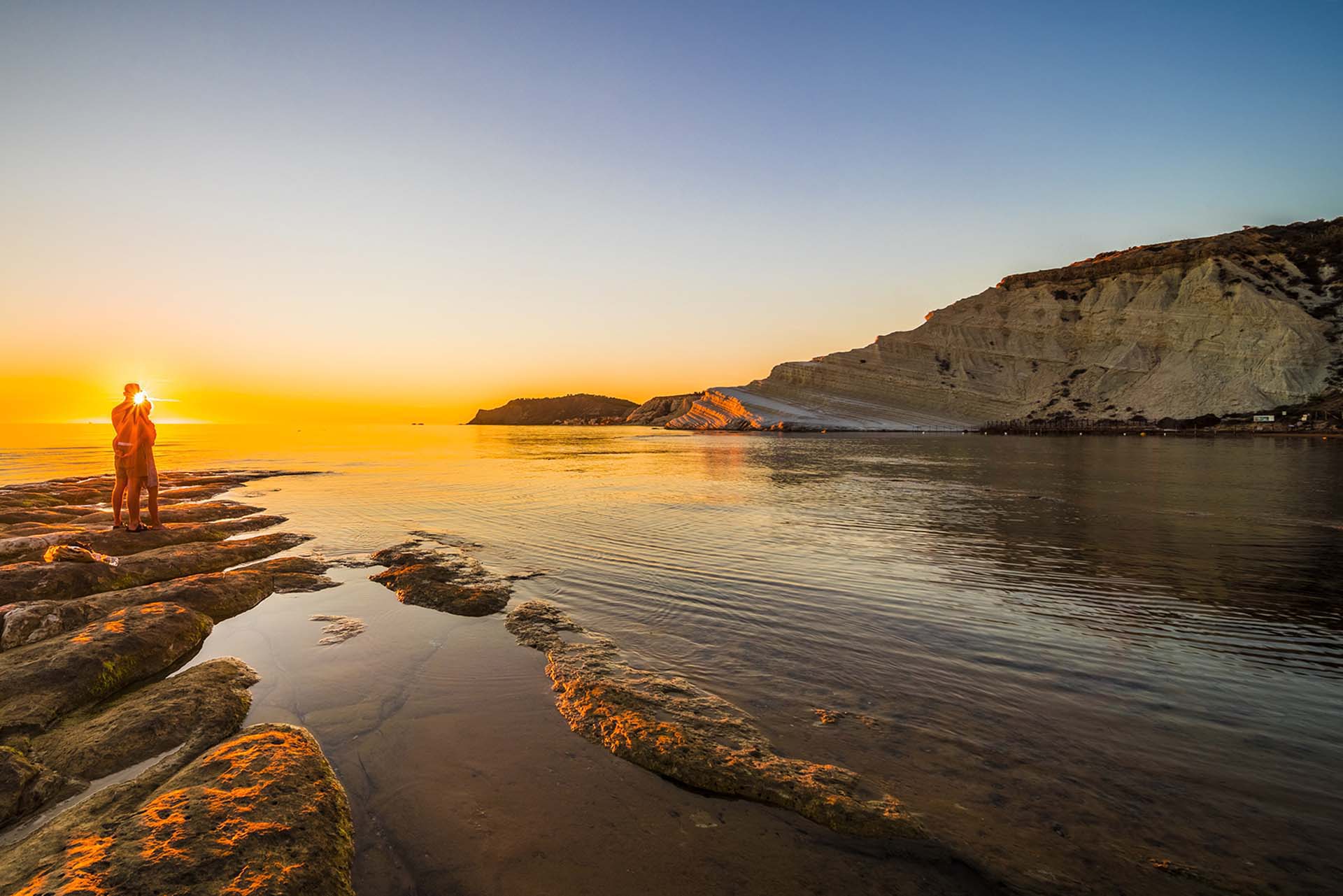SIM-1097926 - Tramonto nella costa di Scala dei Turchi