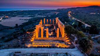 Tempio di Giunone, Valle dei Templi, Agrigento, sicily,