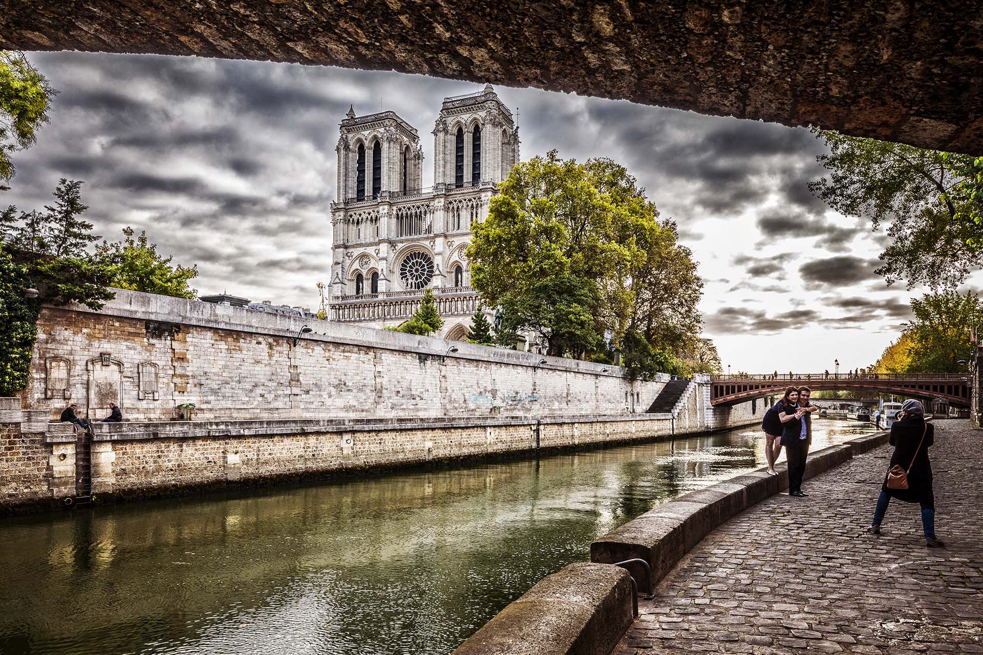 Parigi, fiume Senna e la Cattedrale di Notre Dame