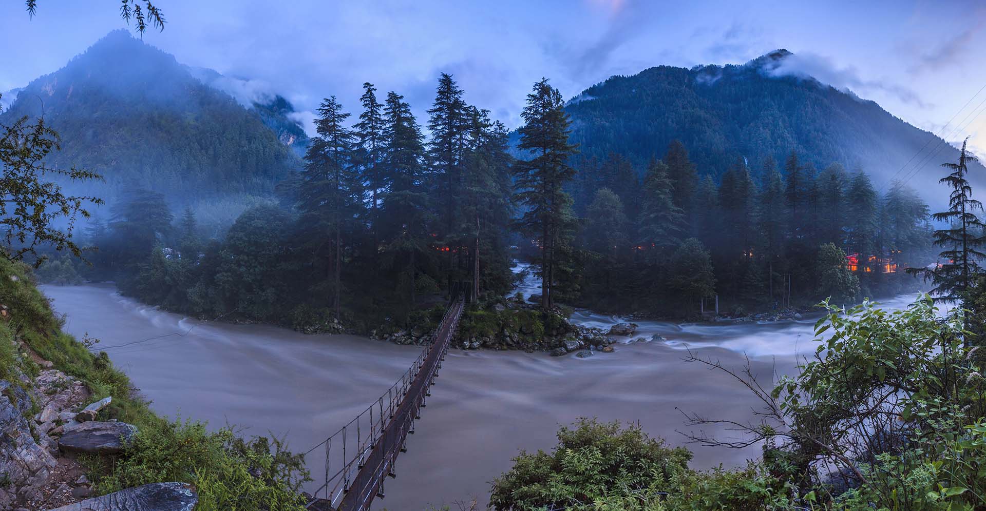 SIM-415576 - Kasol, il ponte sul Parvati River