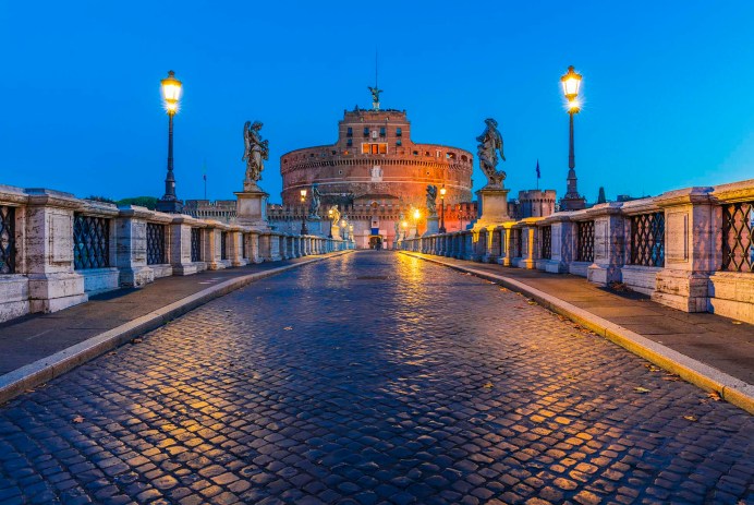 Roma, Ponte Sant'Angelo e Castel Sant'Angelo