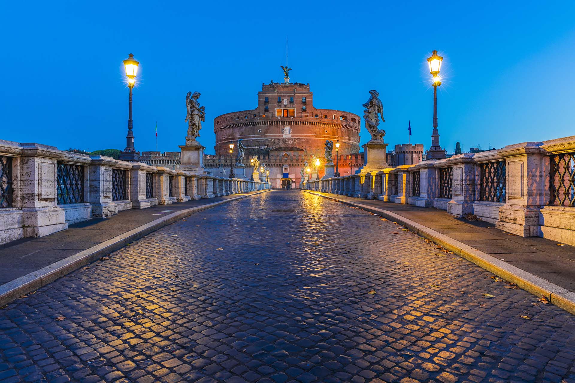 Roma, Ponte Sant'Angelo e Castel Sant'Angelo