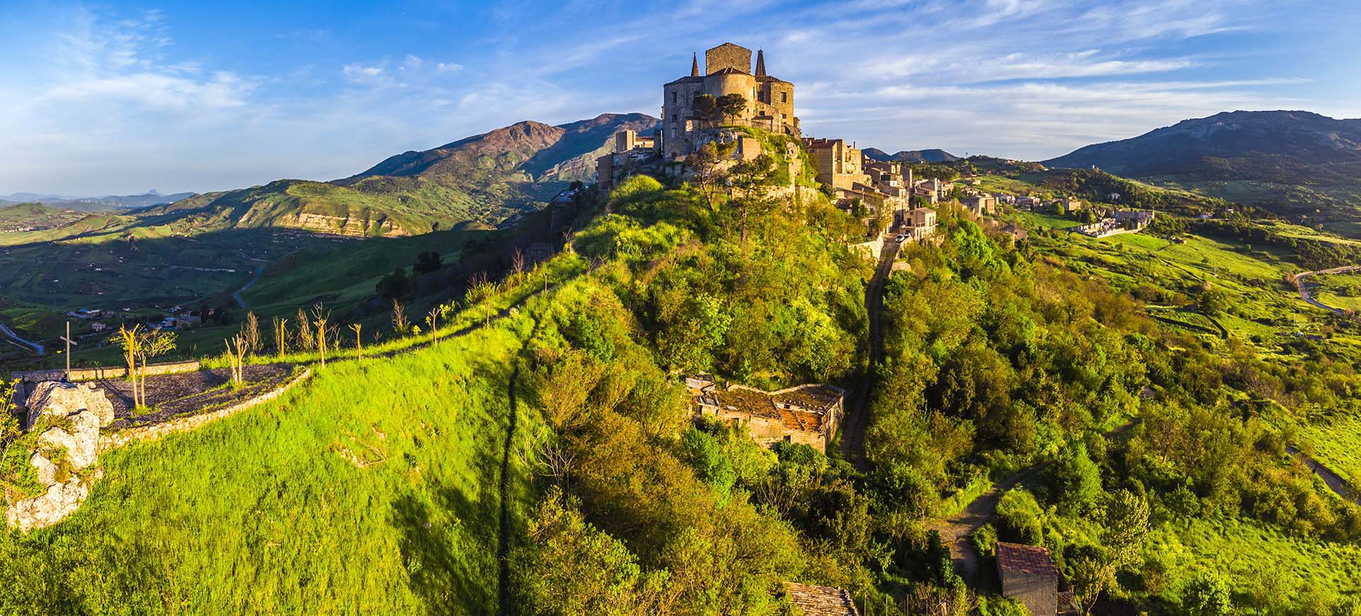 DJI_0236-Pano-Petralia Soprana, borgo Medievale delle Madonie