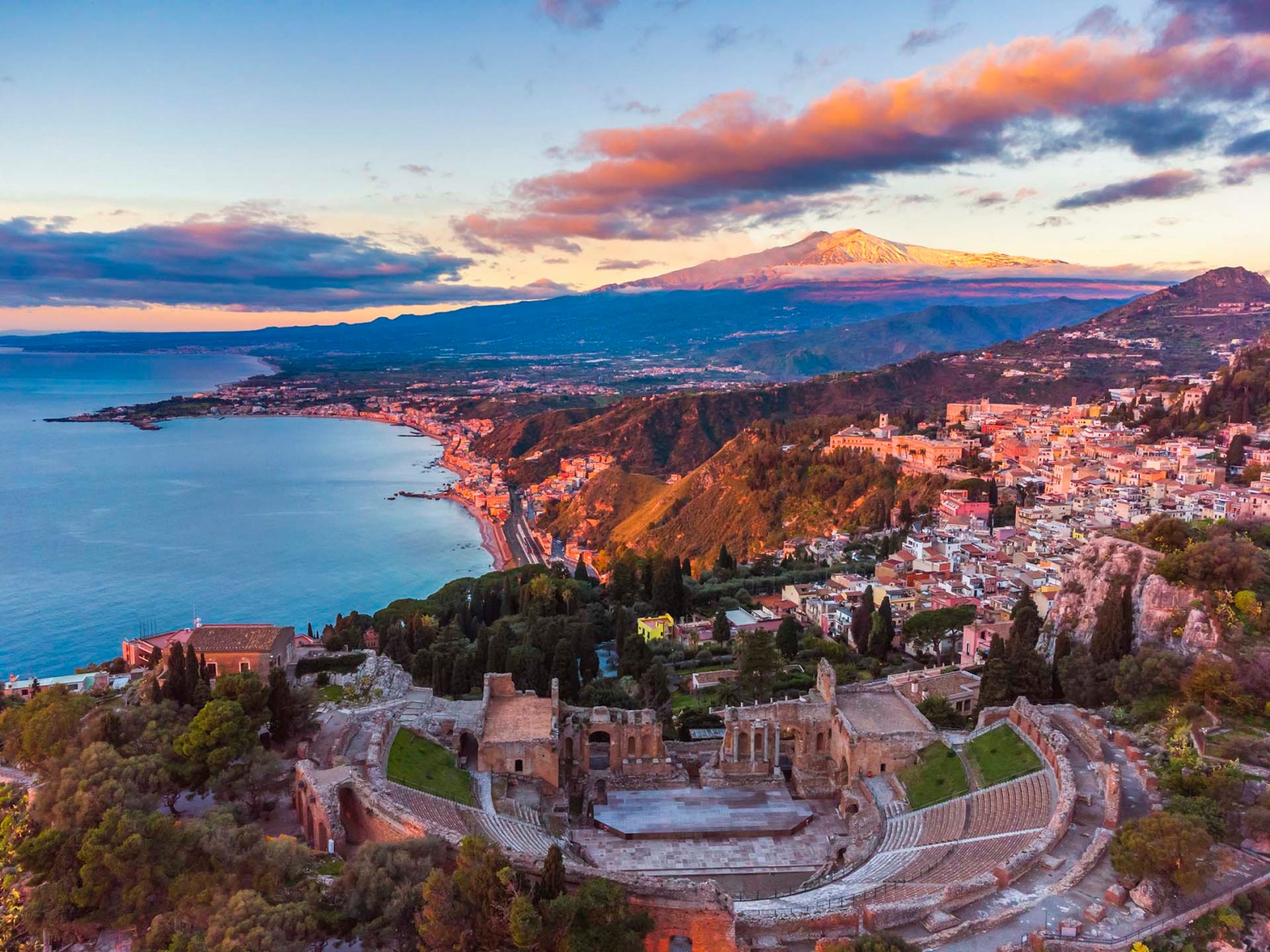 Etna, Taormina e il Teatro Antico
