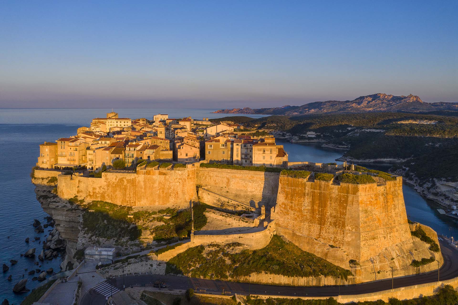Bonifacio nel sud della Corsica.