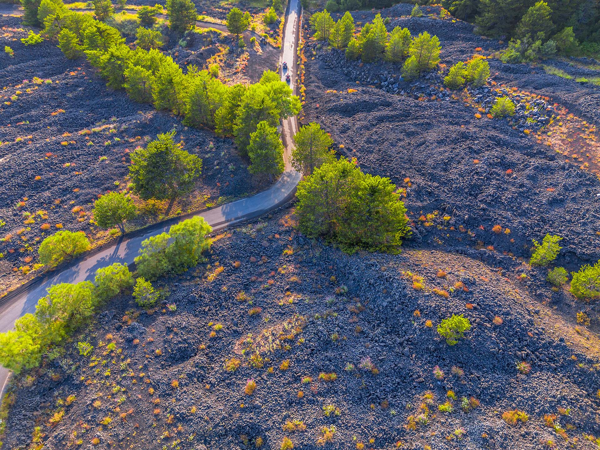 Etna, la strada del versante sud