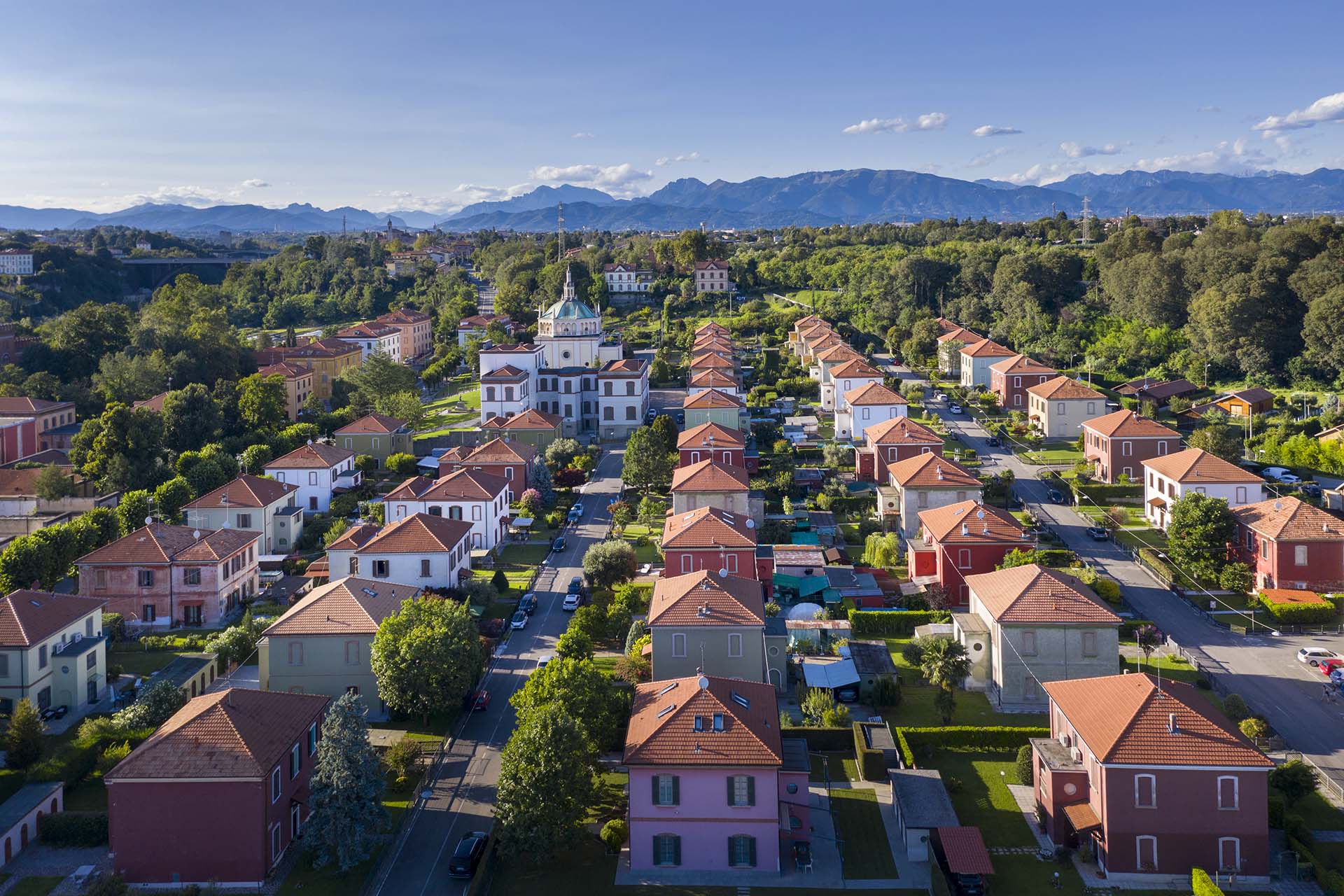 Il villaggio Operaio di Crespi d'Adda, sito Unesco dal 1995.