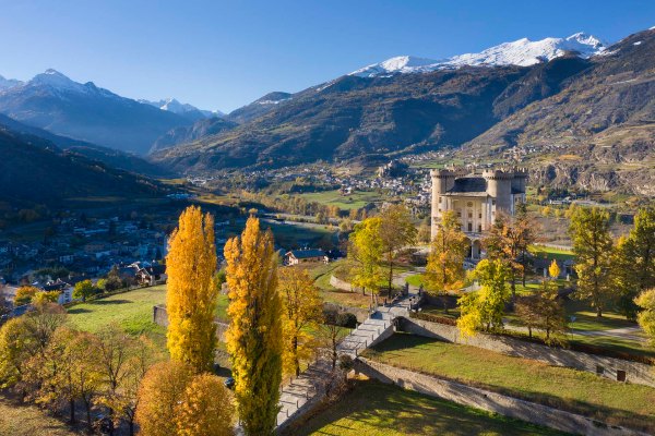 Il Castello di Aymavilles in Valle d’Aosta.