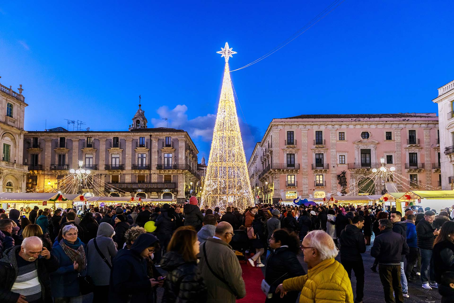 Catania, Natale a Piazza Università