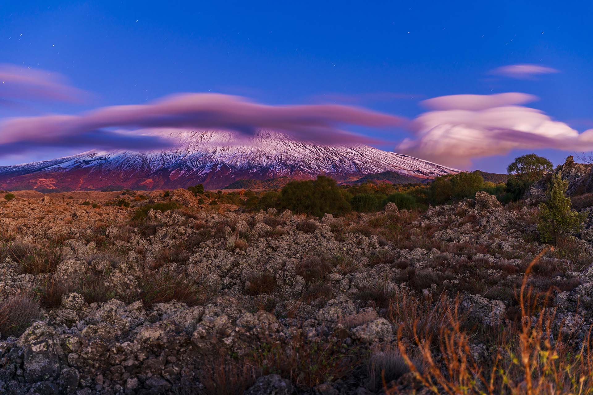 Etna, colata lavica del 1843 nel territorio di Piano dei Grilli