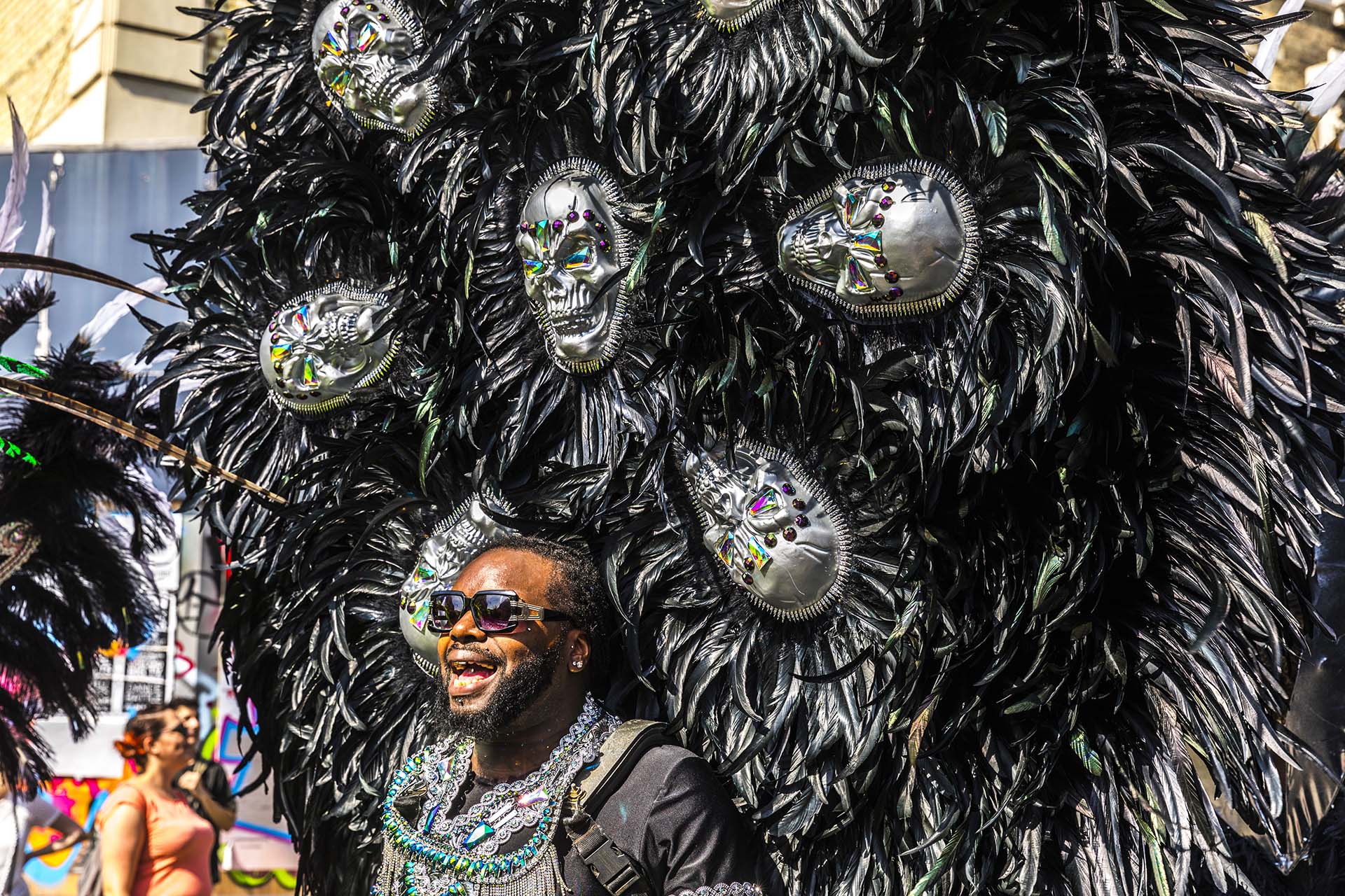 Londra, il carnevale di Notting Hill, volti e maschere