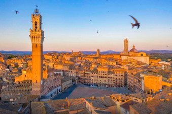 Siena e Piazza del Campo in Toscana