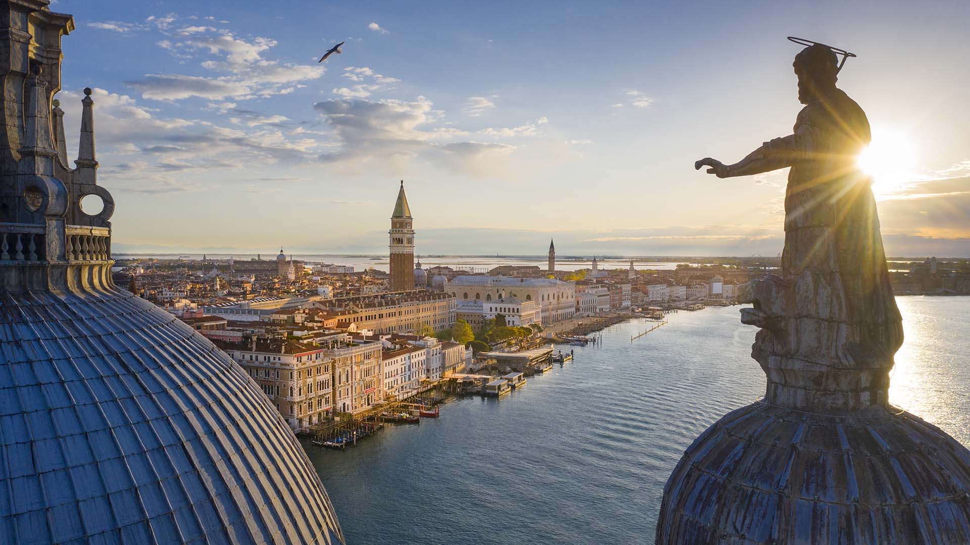 Venezia vista dalla sommità della Basilica di Santa Maria della Salute