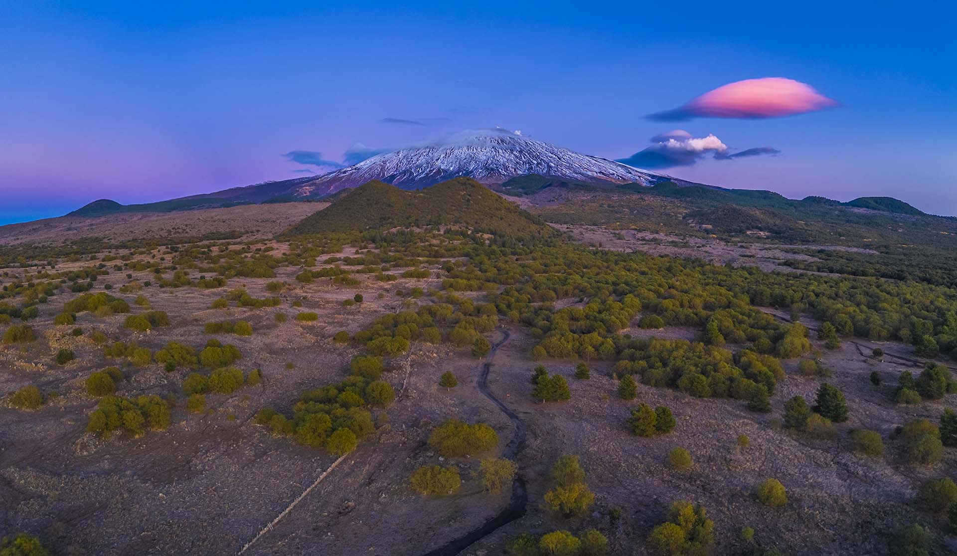 Etna Piano dei Grilli, l'ultima luce sulla Contesa dei Venti