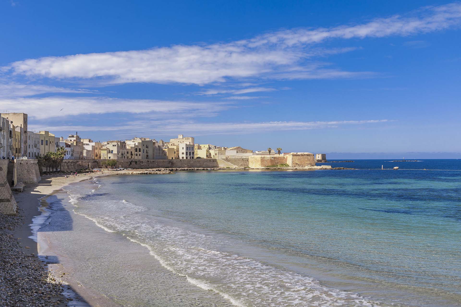 0A1A6458-Trapani, spiaggia delle Mura di Tramontana e il Bastione Conca