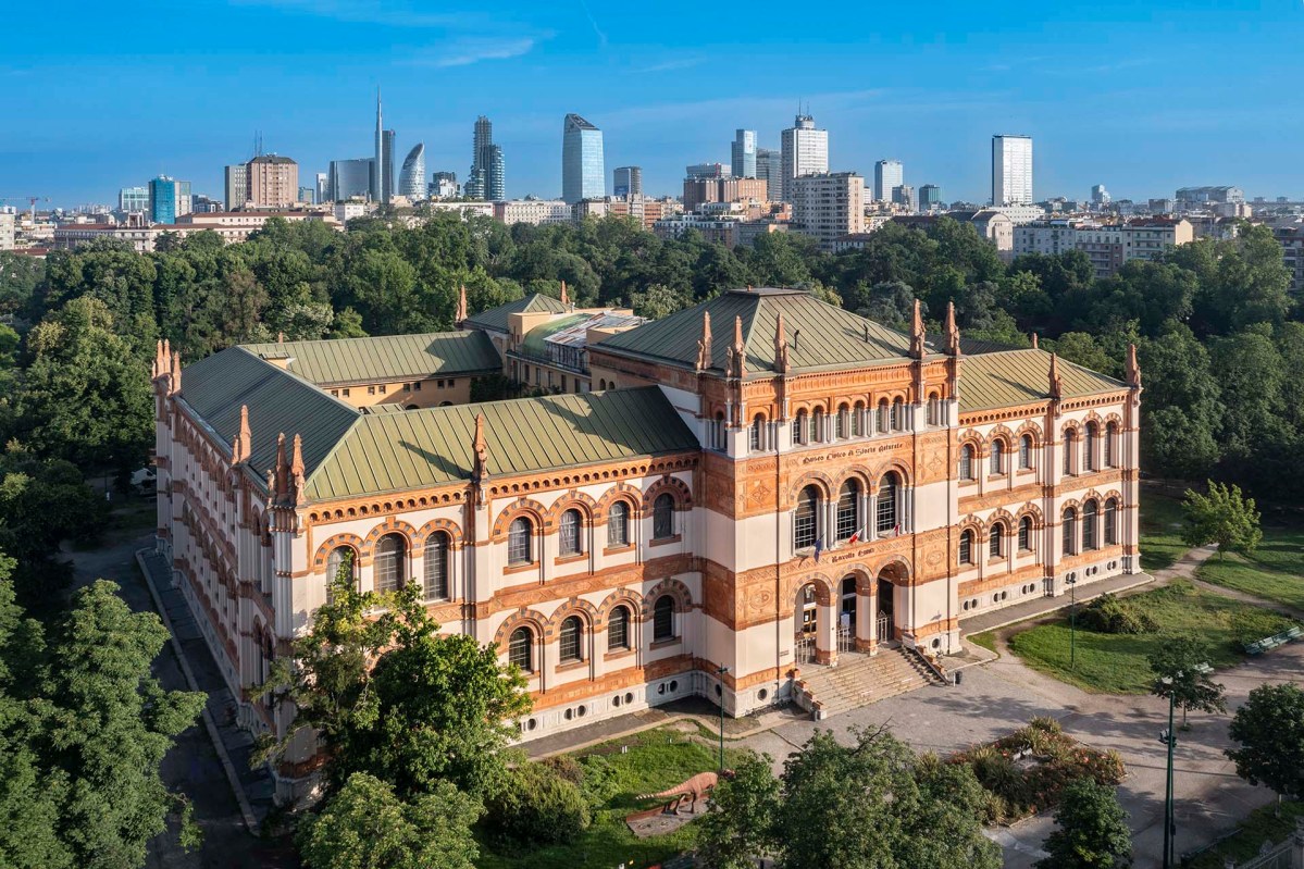 Museo di Storia Naturale nei giardini di Porta venezia a Milano.