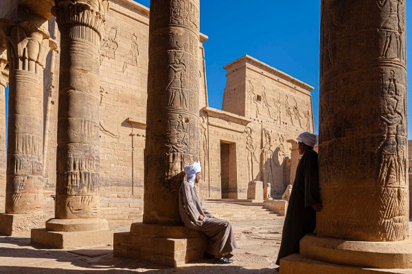 Tempio di Philae sull'isola di Agilkia ad Assuan in Egitto
