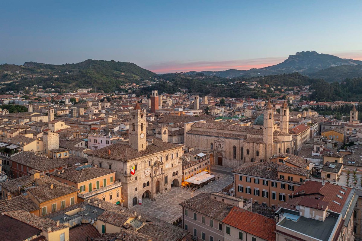 Vista sulla città di Ascoli Piceno.
