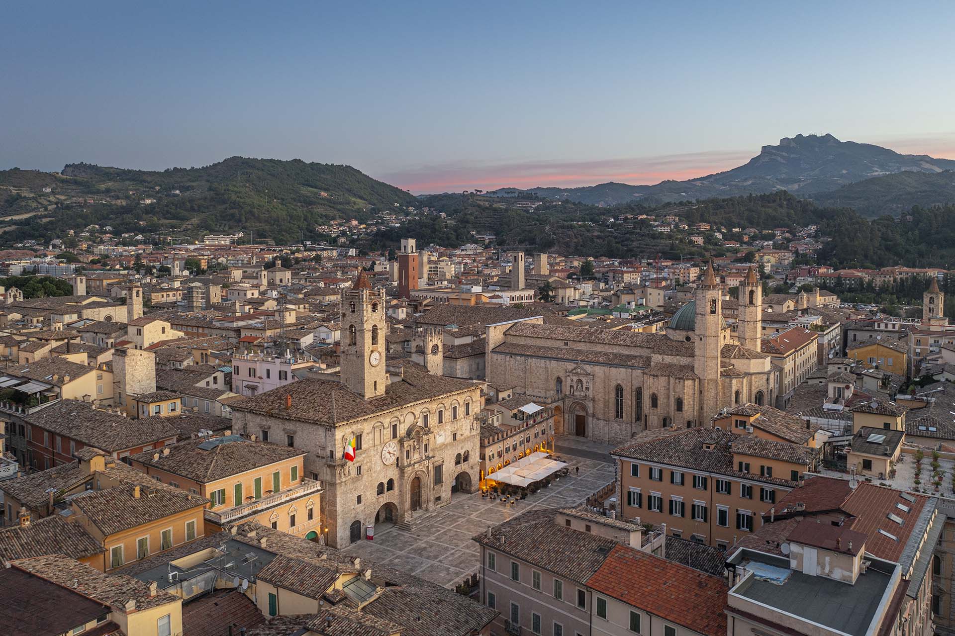 Vista sulla città di Ascoli Piceno.