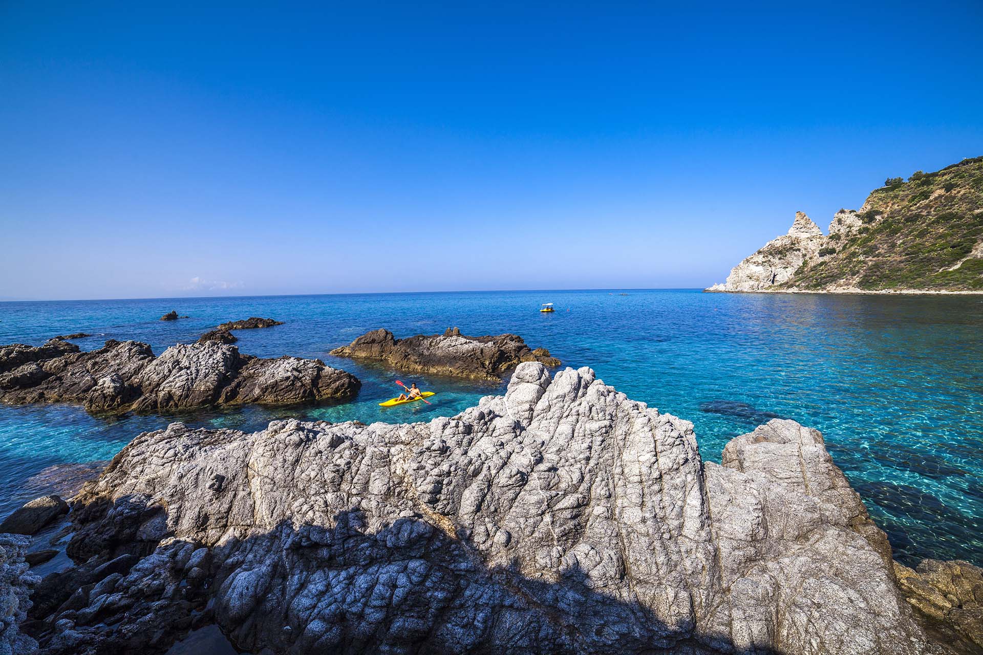 Calabria, Capo Vaticano, spiaggia di Grotticelle a Ricadi