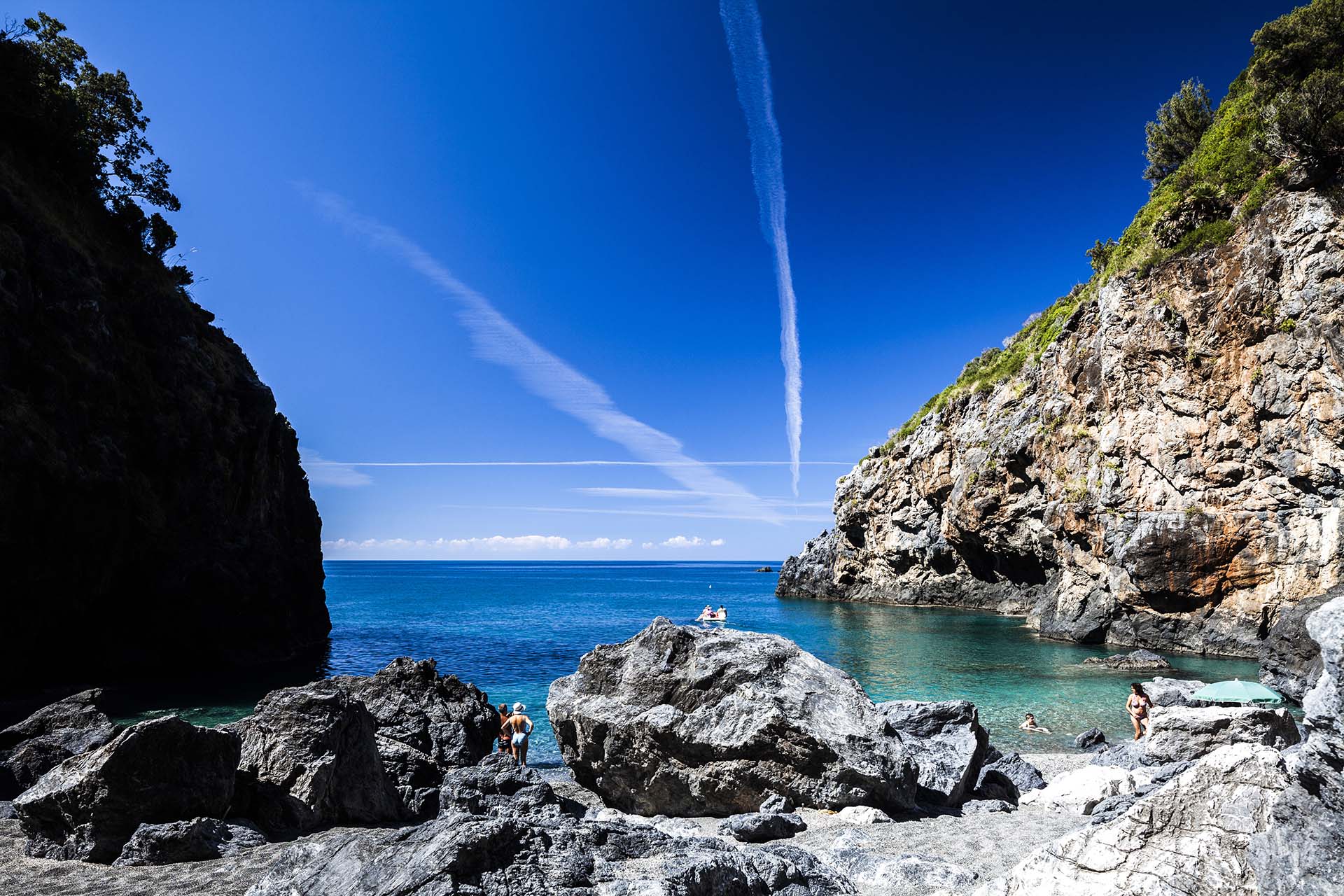 Calabria, San Nicola Arcella, la spiaggetta dell'Arco di Enea