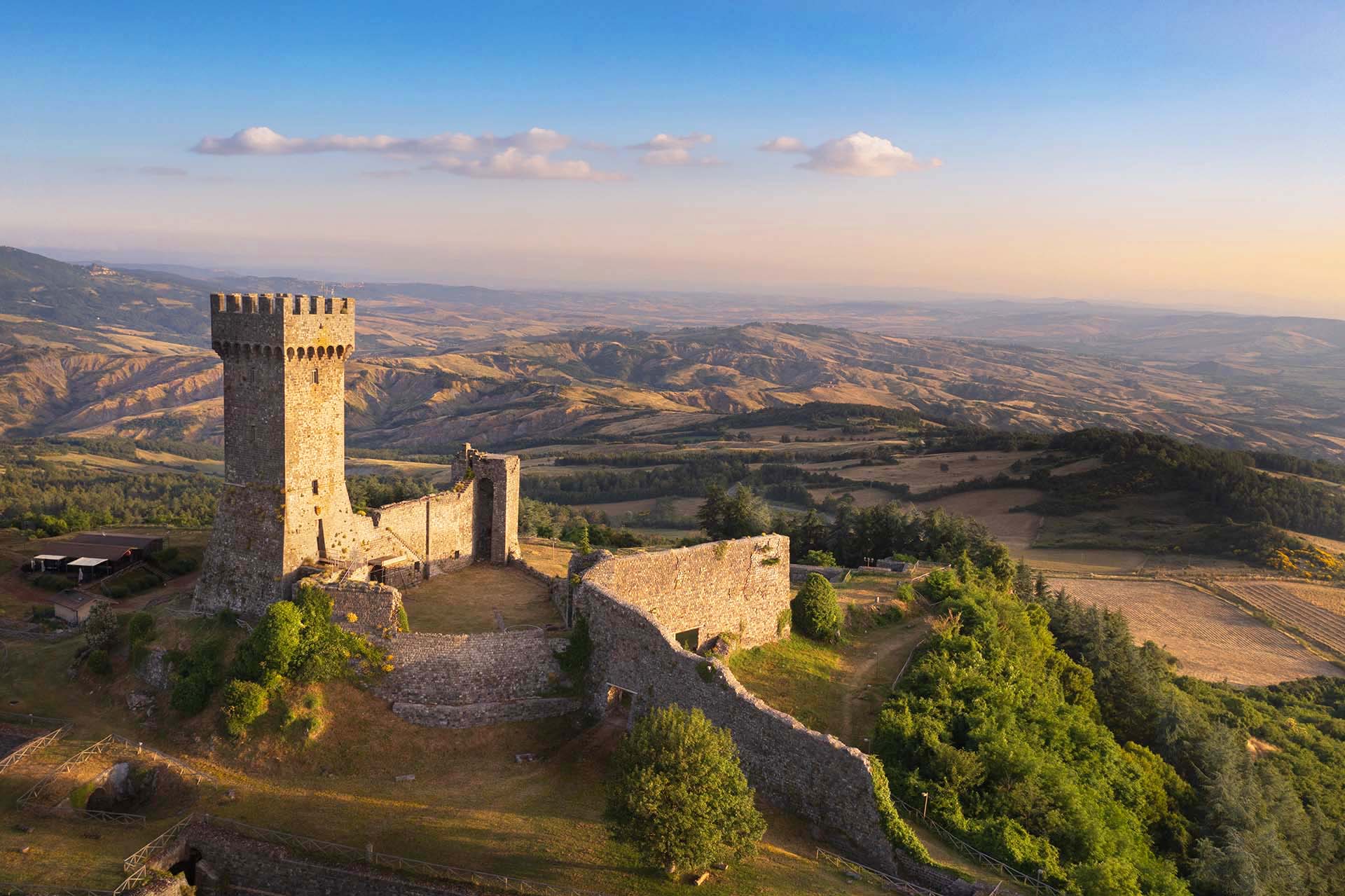 Il Castello di Radicofani in Val d'Orcia. 