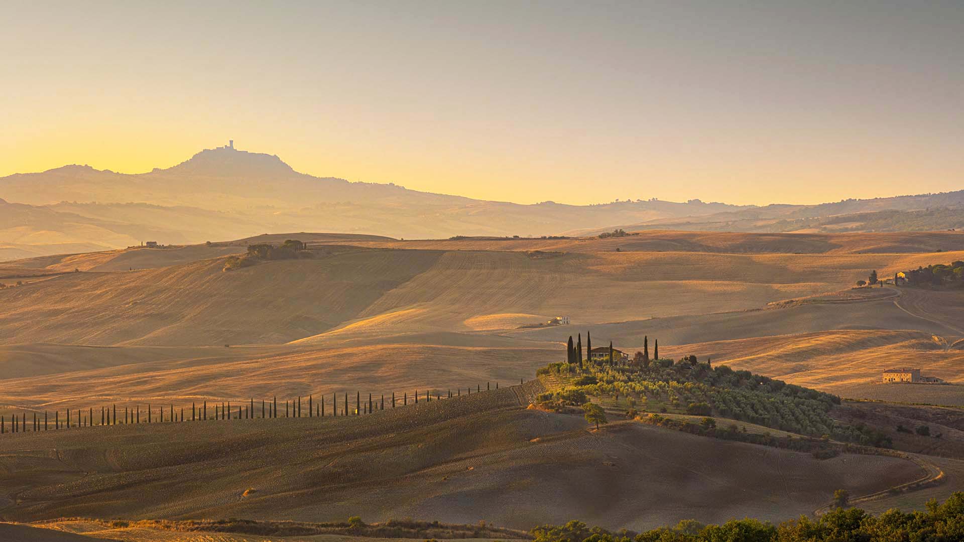 Paesaggio della Val d'Orcia.
