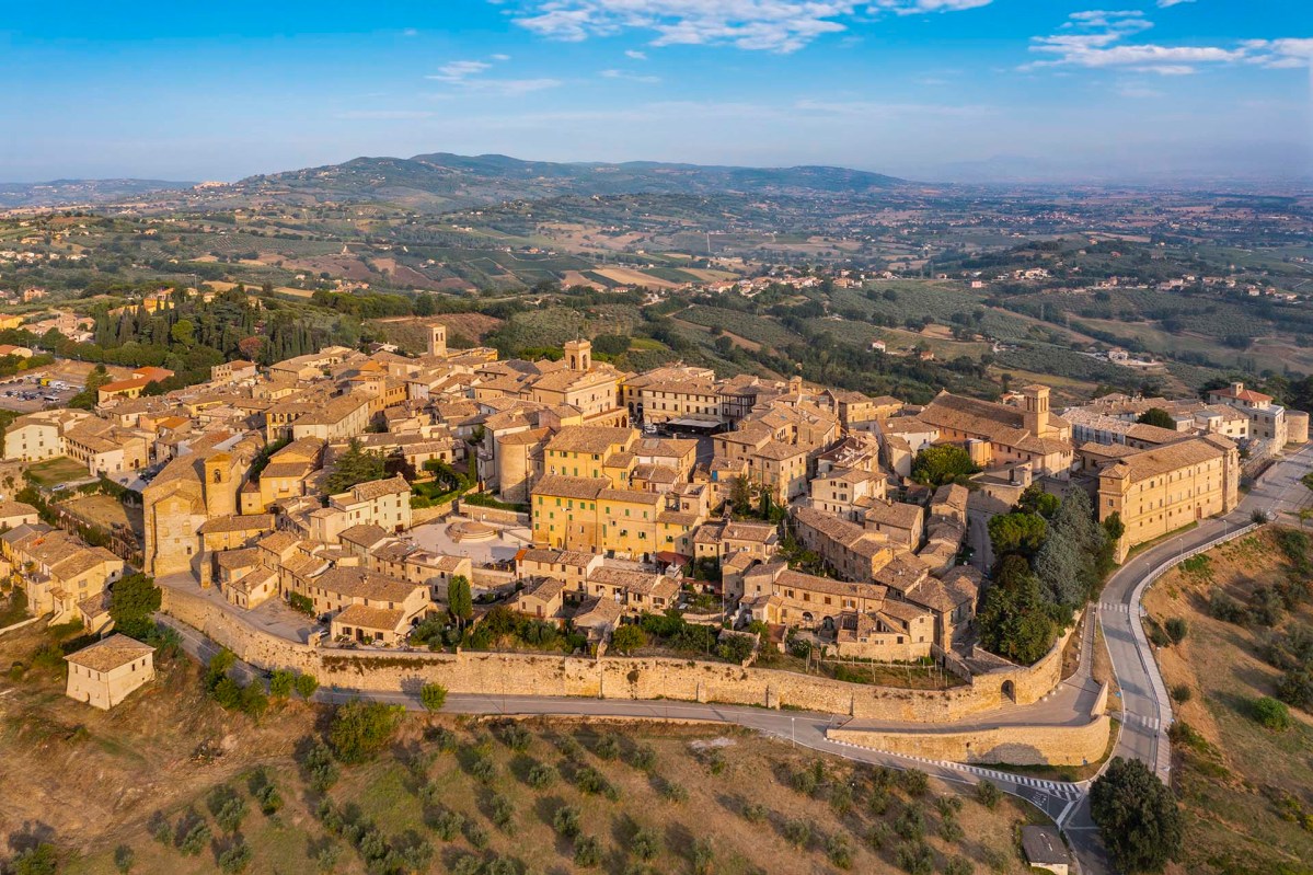 Il borgo di Montefalco in provincia di Perugia.
