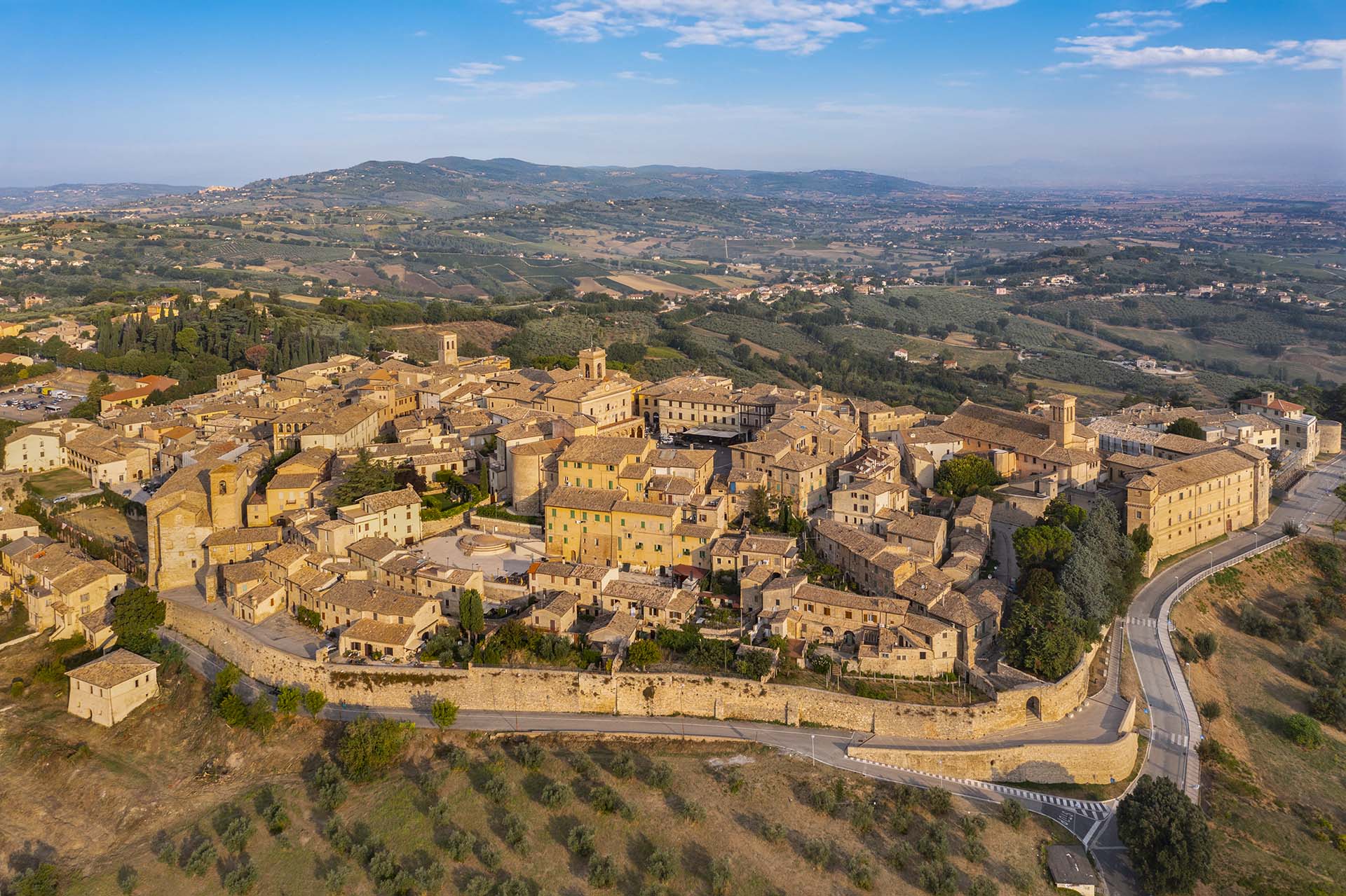 Il borgo di Montefalco in provincia di Perugia.