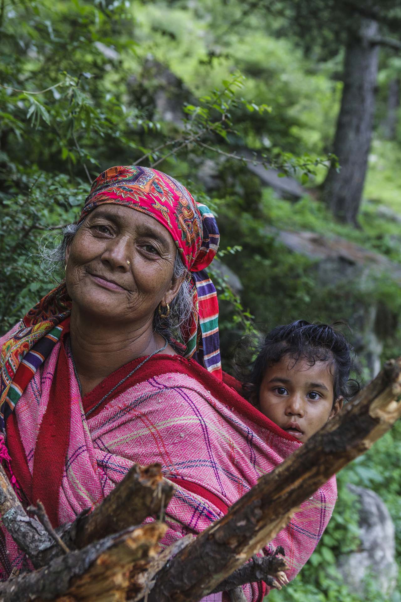 India, Valle del Parvati, sui sentieri delle montagne di Kasol