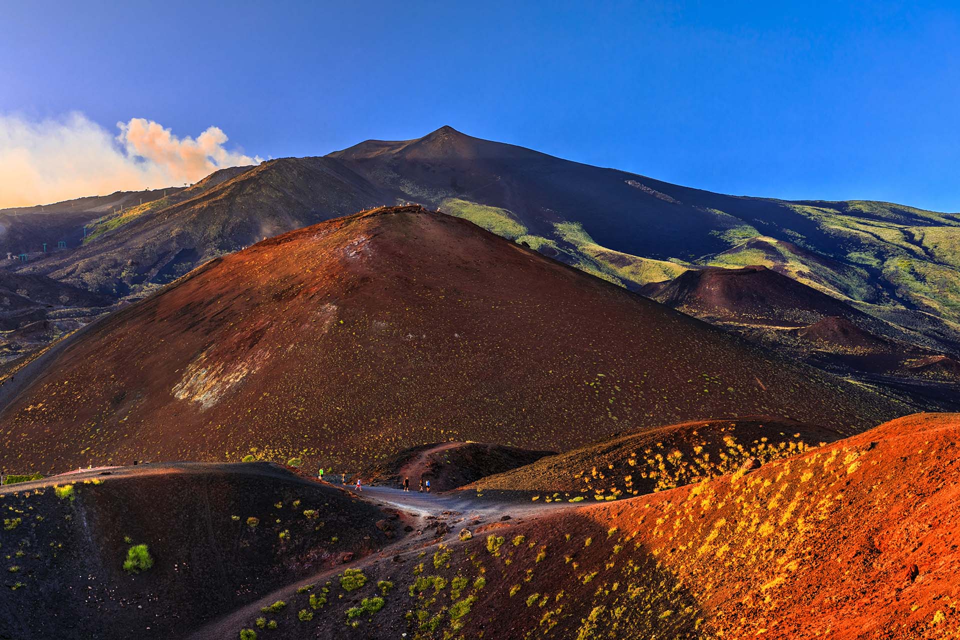 Etna, i crateri Silvestri i crateri Calcarazzi sotto la Montagnola