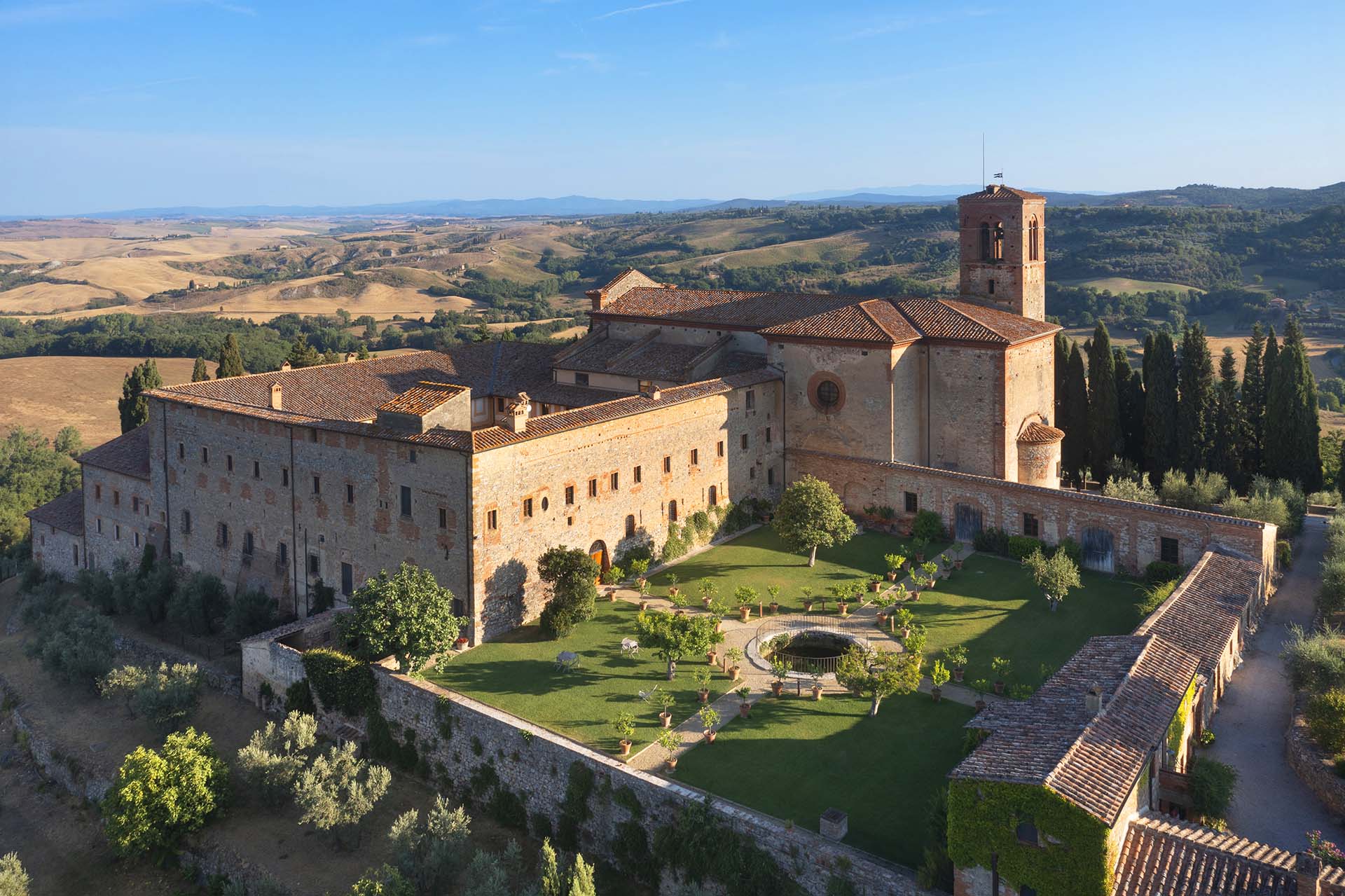 Sant⁩'⁩⁦ Anna in Camprena, ex Monastero Benedettino Olivetano del XV Secolo nel comune di Pienza in toscana.