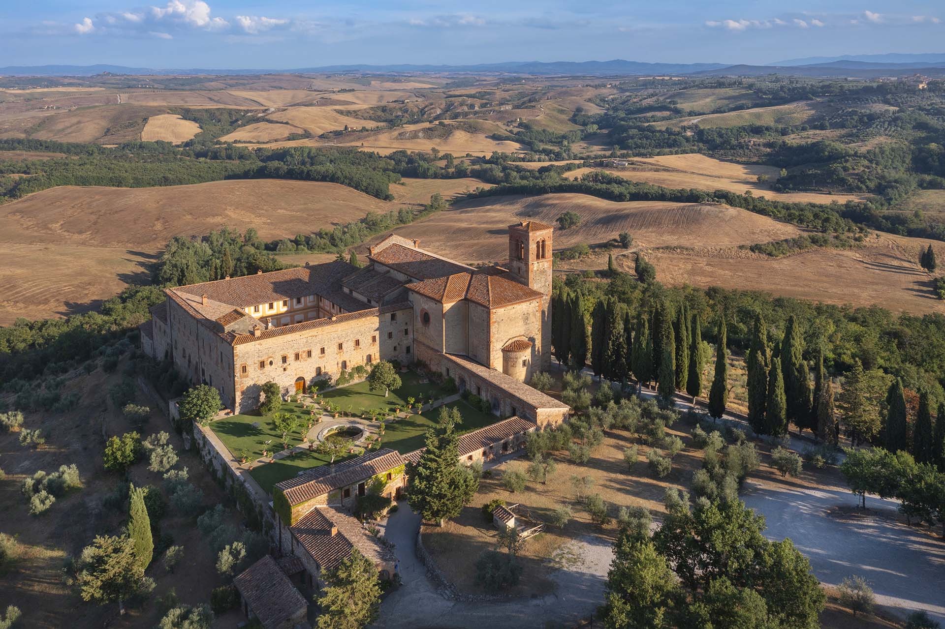 Sant⁩'⁩⁦ Anna in Camprena, ex Monastero Benedettino Olivetano del XV Secolo nel comune di Pienza in toscana.