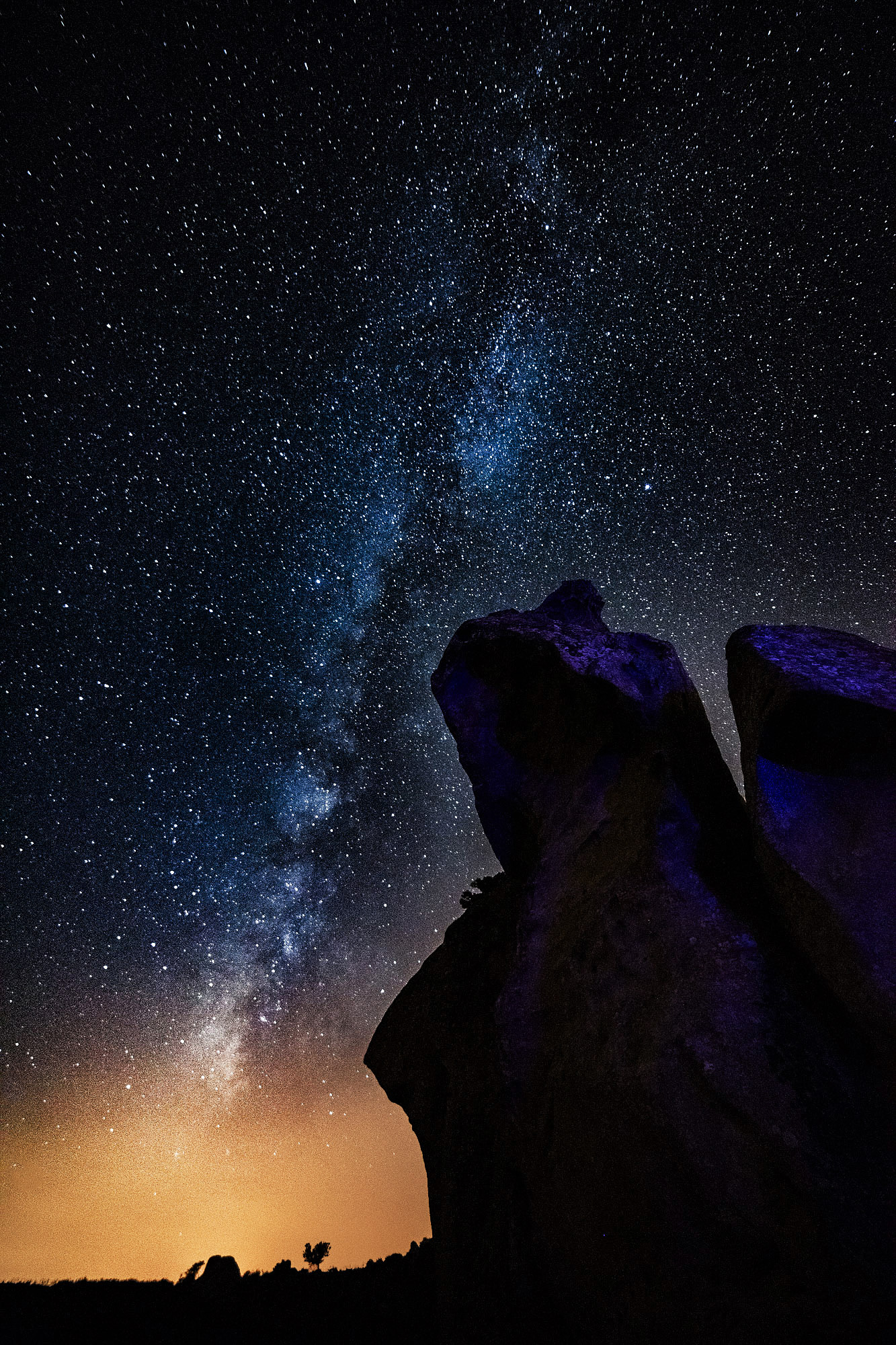 La Via Lattea vista dall'Argimusco, Montalbano Elicona