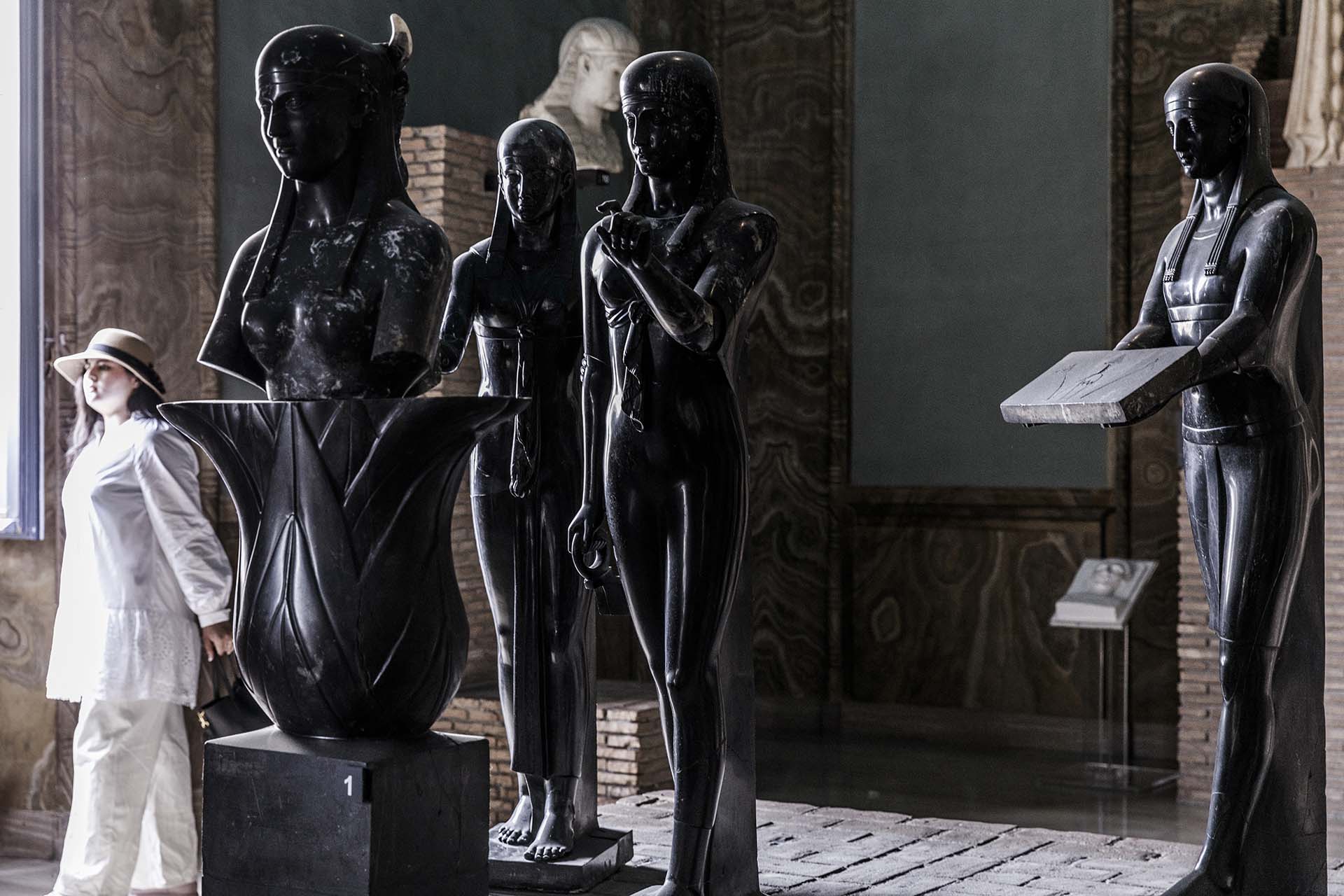 Roma, Musei Vaticani, le statue del Museo Gregoriano Egizio