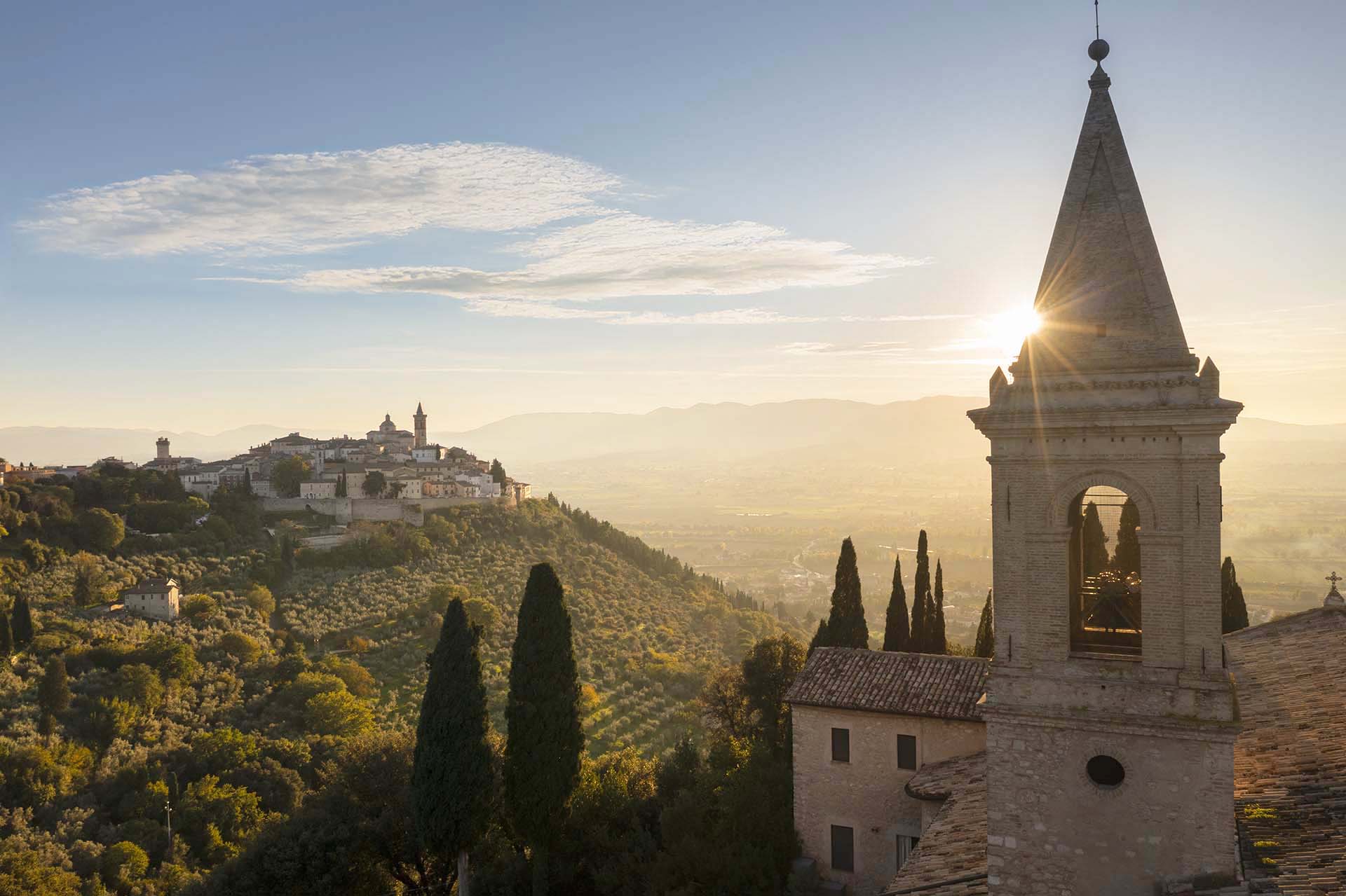 Il borgo di Trevi in Umbria