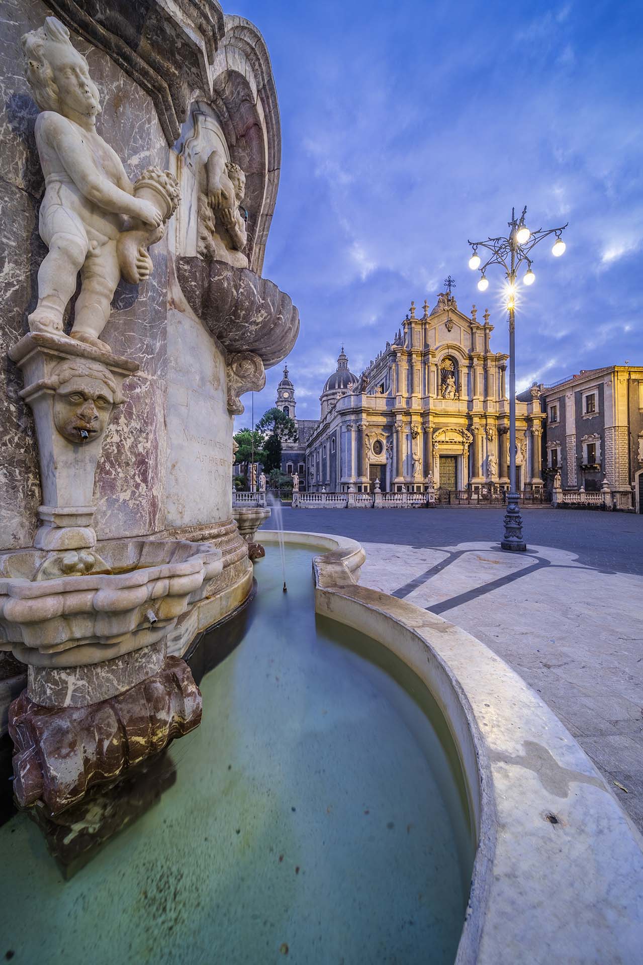0A1A3554-HDR - Catania piazza Duomo, Cattedrale Sant’agata e la Fontana dell’elefante