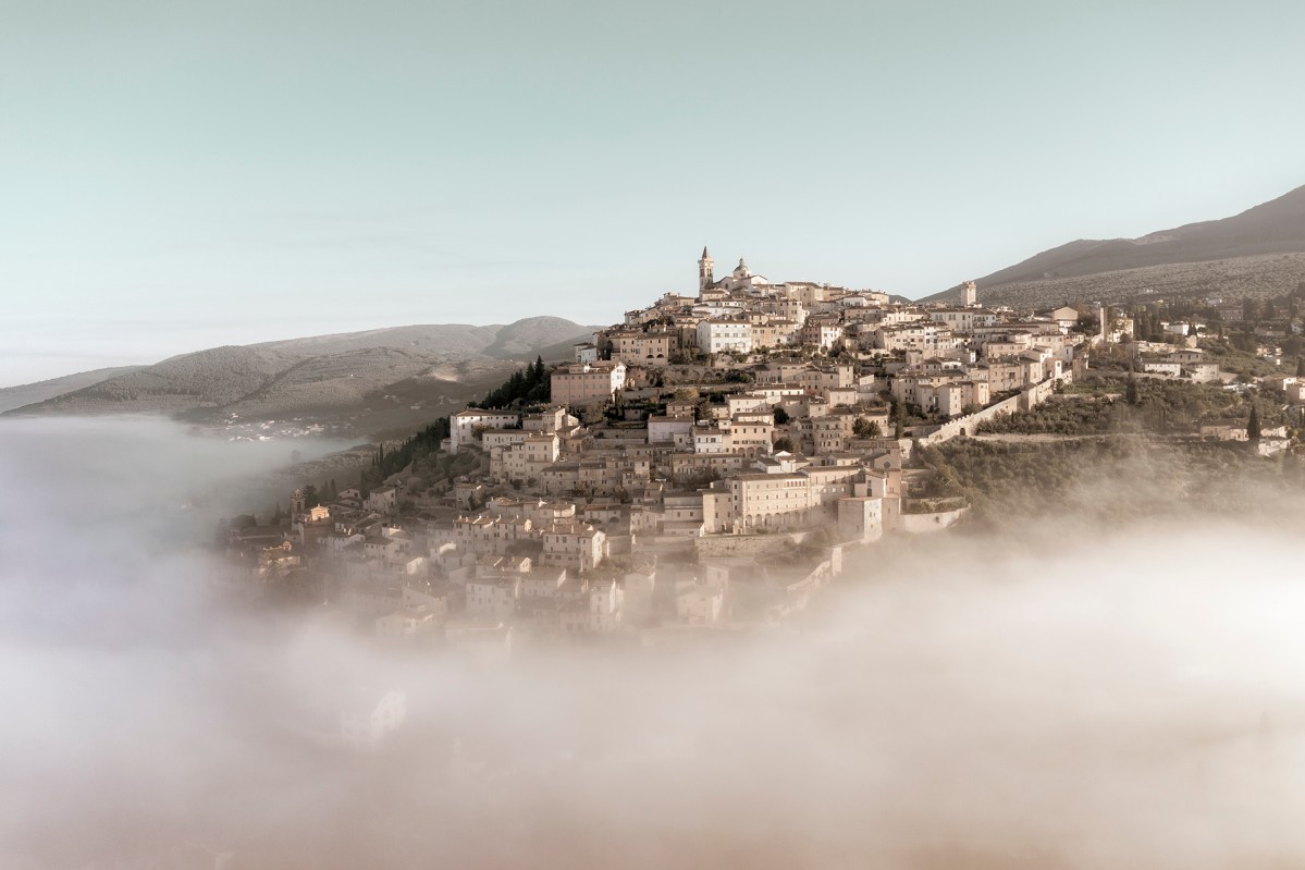 Il borgo di Trevi in Umbria