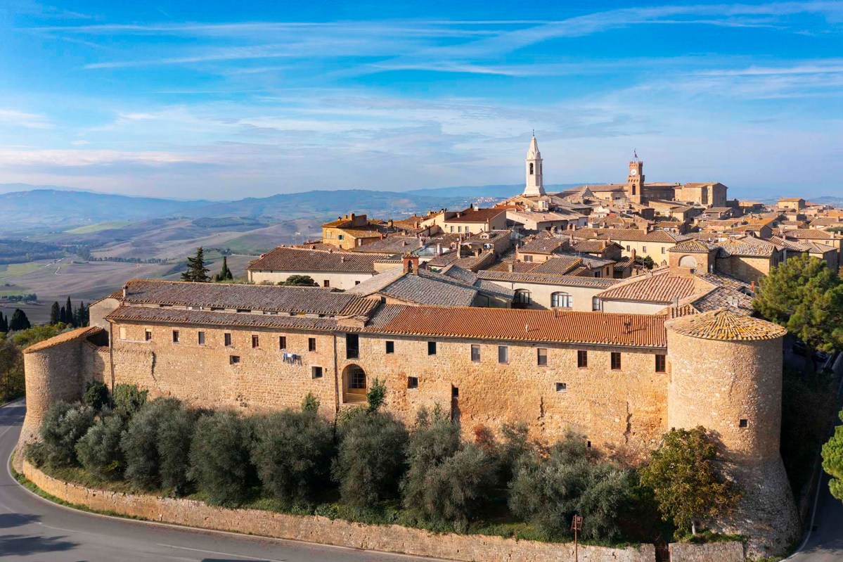 Pienza, il borgo più visitato della Val d'Orcia.