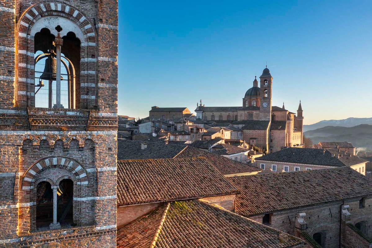 La città di Urbino nelle Marche.
