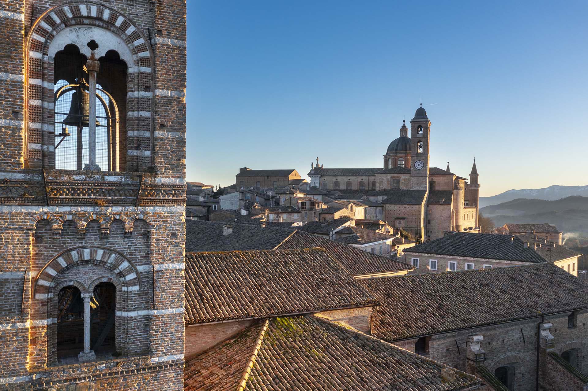 La città di Urbino nelle Marche.