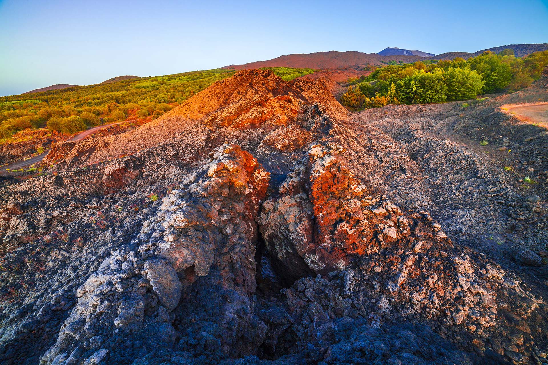 Etna versante nord, colata lavica del 1981